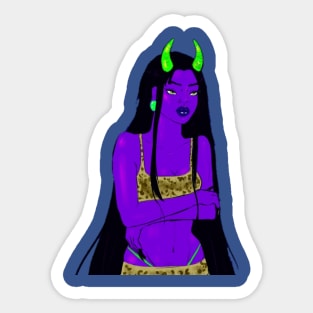Alien girl Sticker